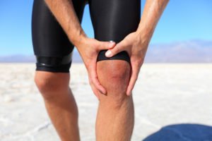 Man in knee pain